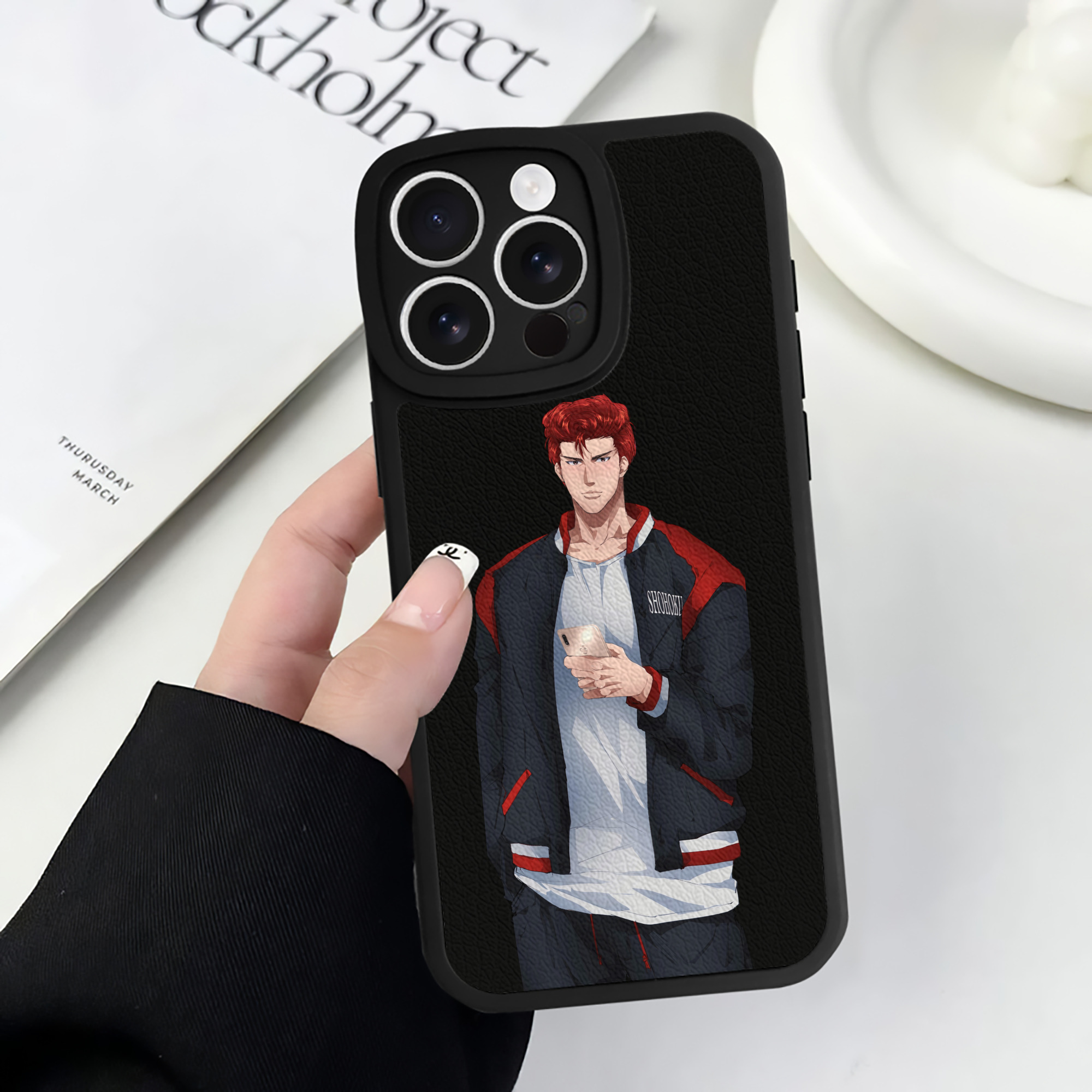 （画像用） SLAM DUNK／スラムダンク 【iPhone 16シリーズ対応】シリコンスマホケース（レザー調） 材質：シリコン